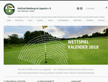 Tablet Screenshot of golfclub-stahlberg.de